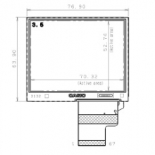 COM35H3P04XLC    Ortustech   3.5  LCD
