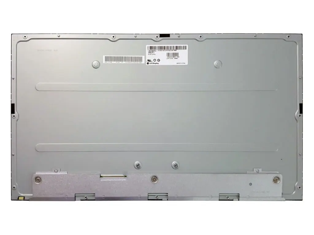 LG LM238WF4-SSA1 model sticker on back of 24 inch LCD screen