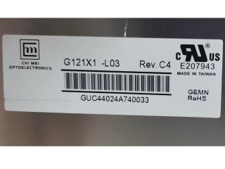 G121X1-L03     Innolux    12.1    LCD