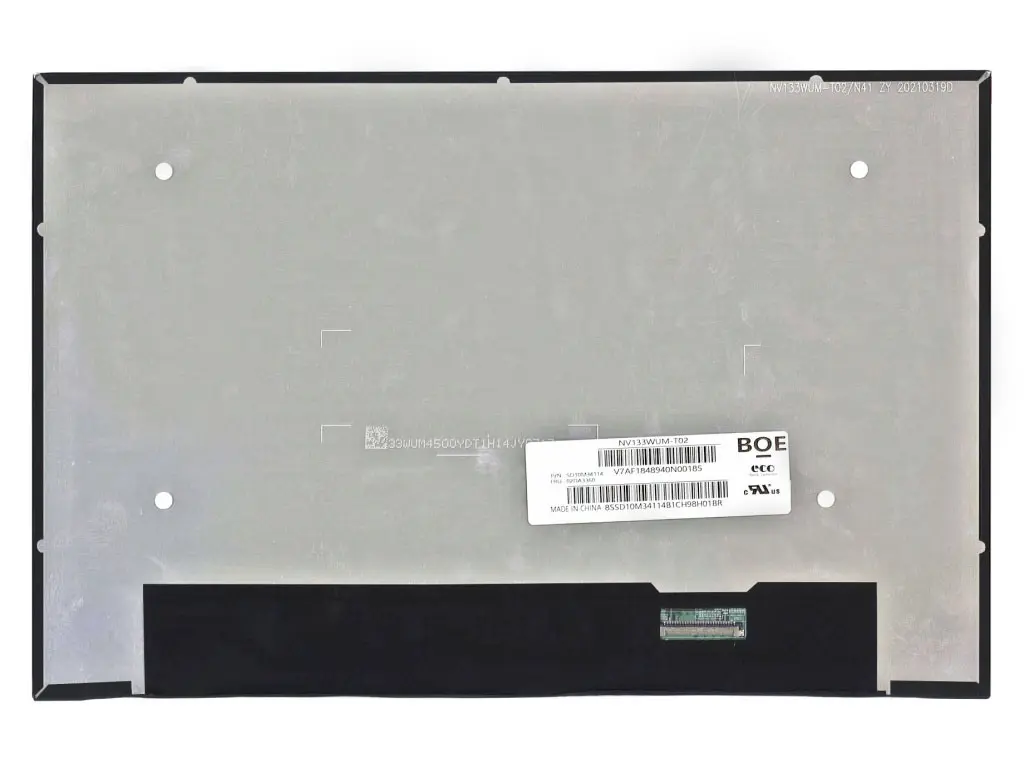 NV133WUM-T01 BOE 13.3 inch 1920*1200 lcd display screens