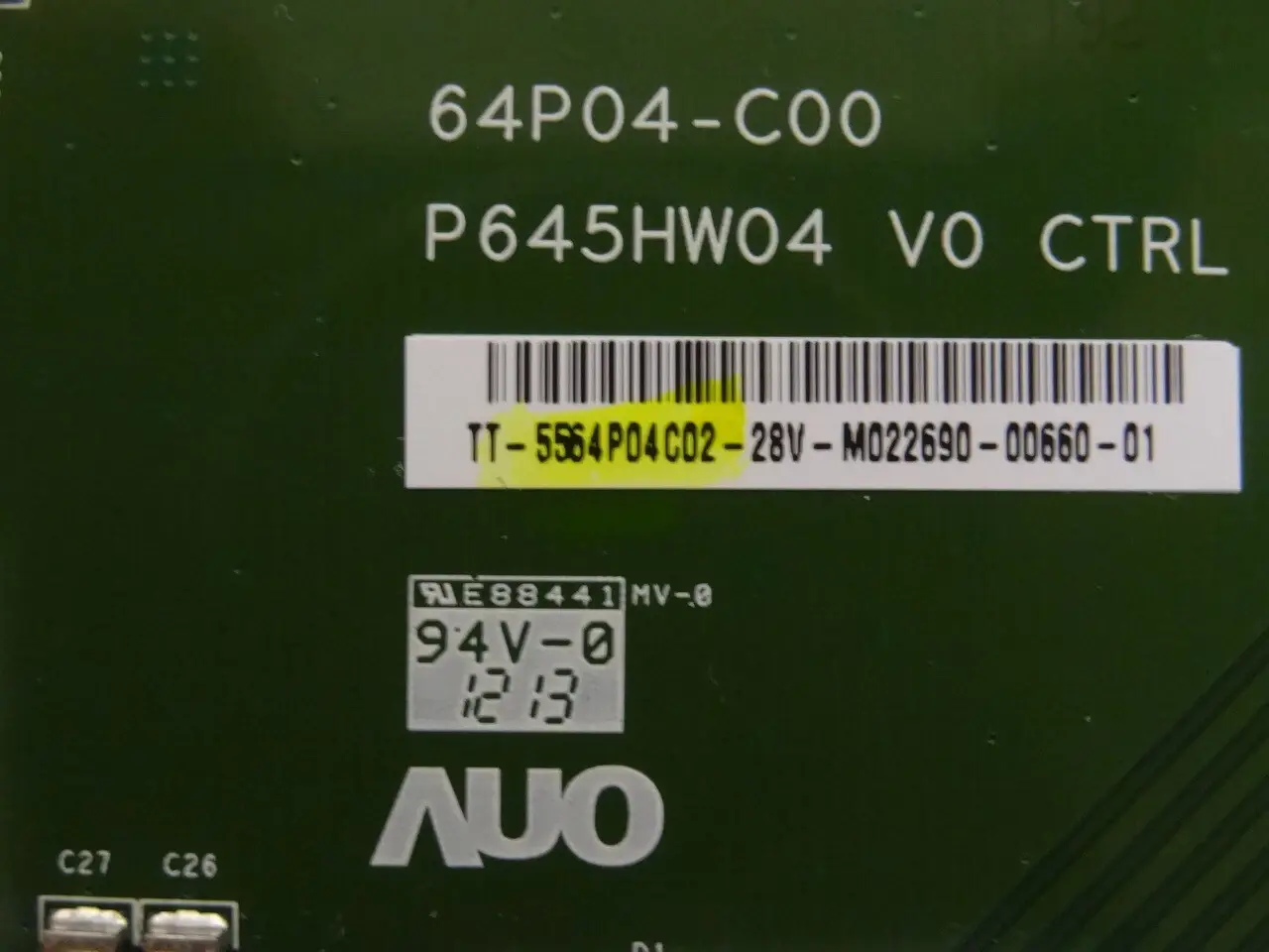 P645HW04 V0 AUO 65 inch lcd panel