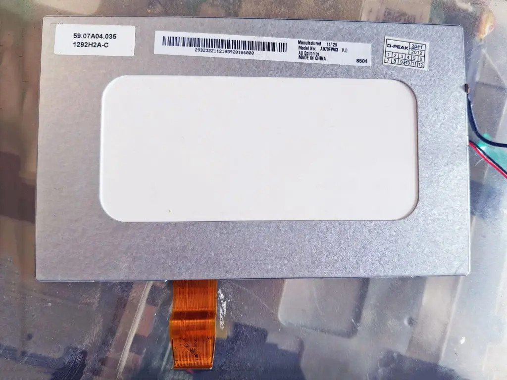 A070FW03 VD  AUO  7 inch tft display