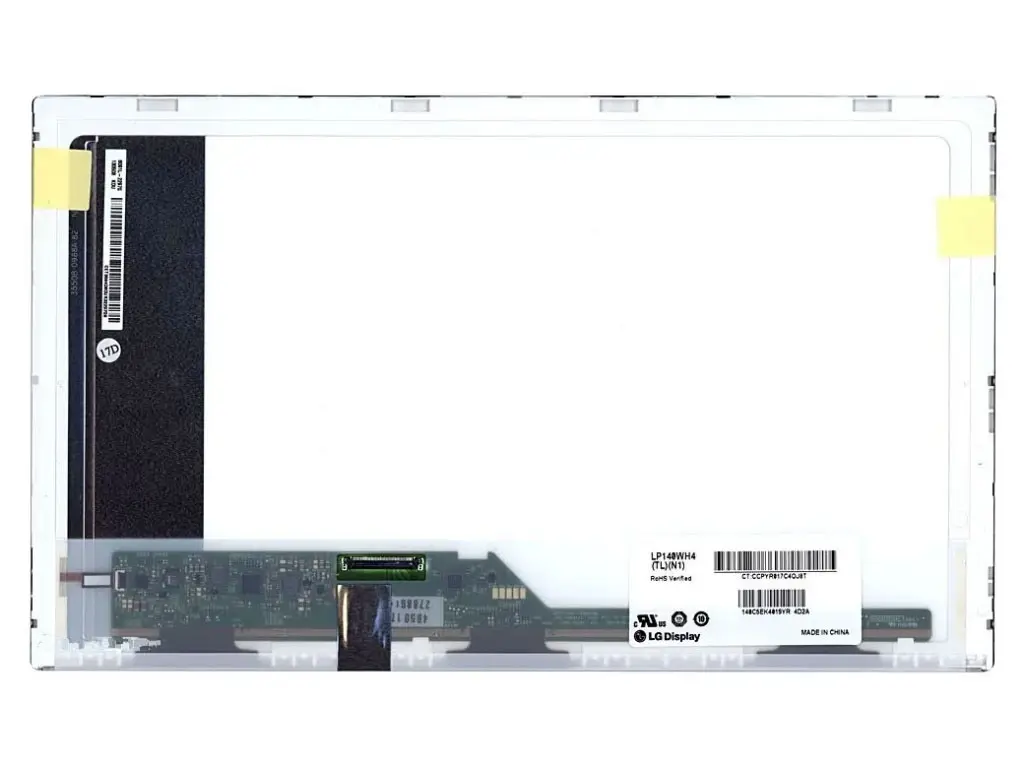 LP140WH4-TLN1 LCD Screen Back Interface LVDS Connector