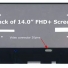 B140UAN02.1  14" lcd display screens   for  AUO