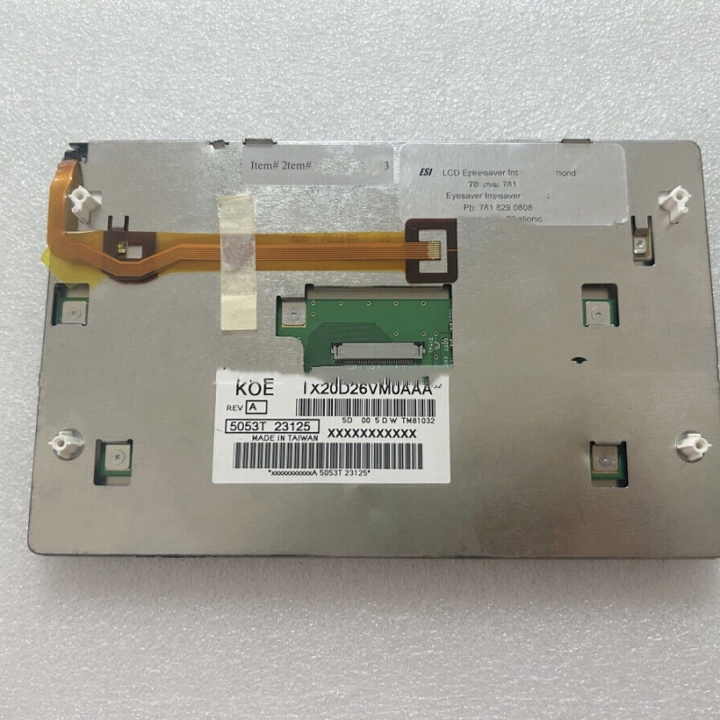 TX20D26VM0AAA KOE 8" a-Si TFT-LCD  LCM 800(RGB)×480  WVGA  116PPI replacement