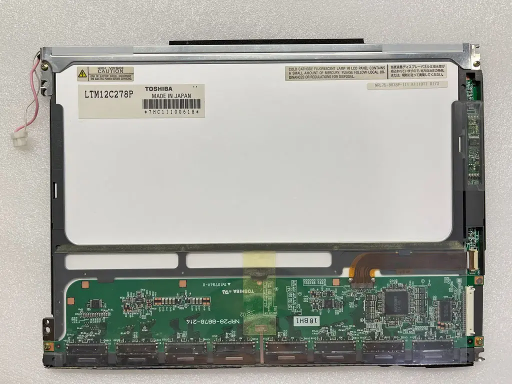 Toshiba LTM12C278P 12.1" Industrial LCD Display Panel 800×600 (XGA) CCFL